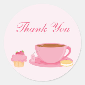 Tea Party Birthday Party Sticker