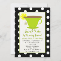 Tea Party Birthday - Polka Dot & Green