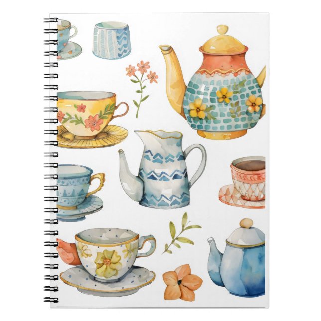 Tea Party -Blank Notebook (Front)