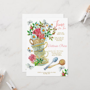 Tea Party Bridal Invitation