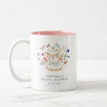 Tea Party Bridal Shower Coffee Mug<br><div class="desc">Let Your Special Day Blossom with this Tea Party Bridal Shower Coffee Mug! This design features stunning hand-painted watercolor florals in hues of deep purple, dusty blue, and blush pink with sage greenery. Whether you're hosting a garden party or a cosy, intimate gathering, this beautiful sticker design will bring a...</div>