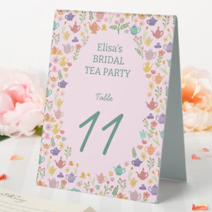 Tea Party Bridal Shower Cute Colourful CUSTOM