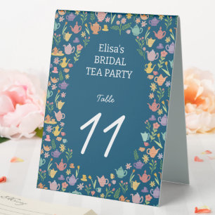 Tea Party Bridal Shower Cute Colourful CUSTOM