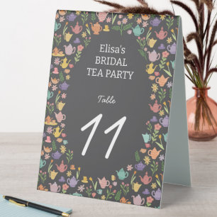 Tea Party Bridal Shower Cute Colourful CUSTOM
