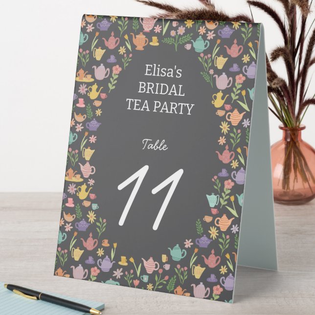 Tea Party Bridal Shower Cute Colourful CUSTOM (In SItu (Table))