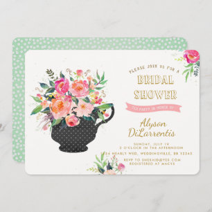 Tea Party Bridal Shower Invitation