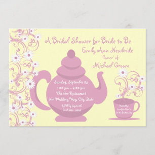 Tea Party Bridal Shower Invitation