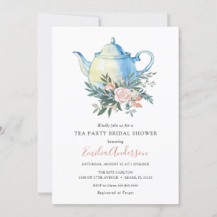 Tea Party Bridal Shower invitation