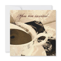 Tea party bridal shower invitation