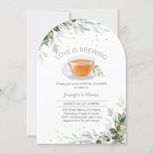Tea Party Bridal Shower Invitation