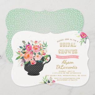 Tea Party Bridal Shower Invitation