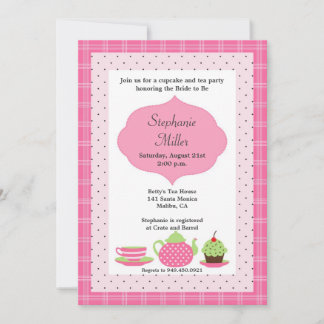 Tea Party Bridal Shower Invitation