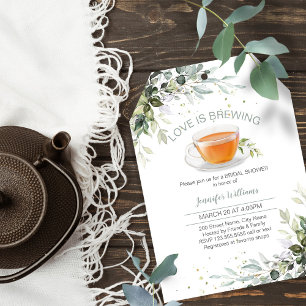 Tea Party Bridal Shower Love is Brewing