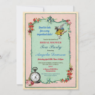 Tea Party Bridal Shower Teapot Wonderland Invite
