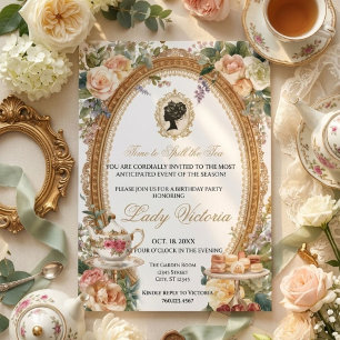Tea Party Bridal Shower Time to Spill the Tea Invitation