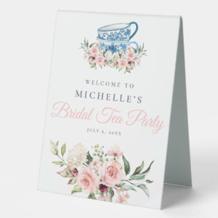 Tea Party Bridal Shower Welcome Sign