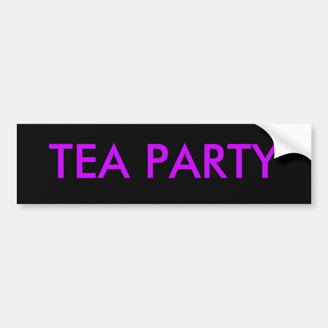 TEA PARTY BUMPER STICKER (Front)