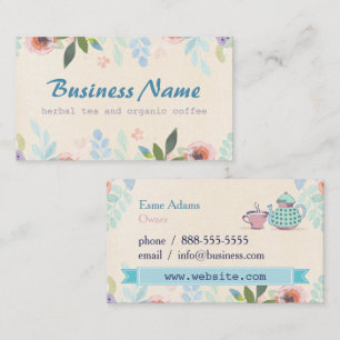 Tea Party Business Card