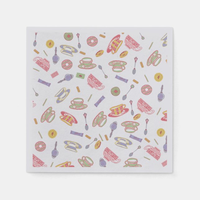 Tea Party Cocktail Napkins (Front)