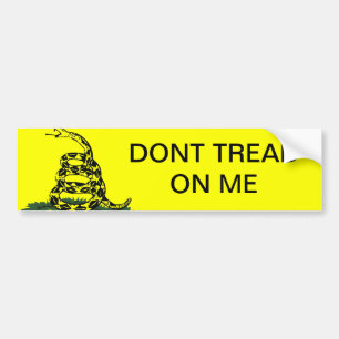 Tea Party Dont Tread On Me Bumper Sticker