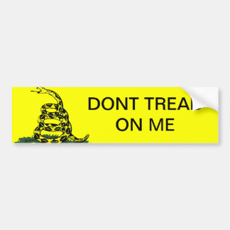 Tea Party Dont Tread On Me Bumper Sticker