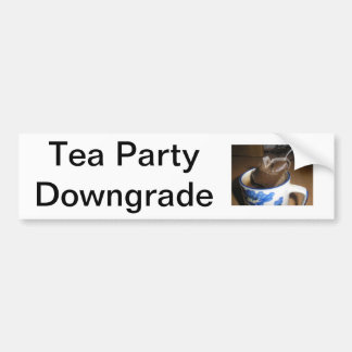 'Tea Party Downgrade' Bumper Sticker