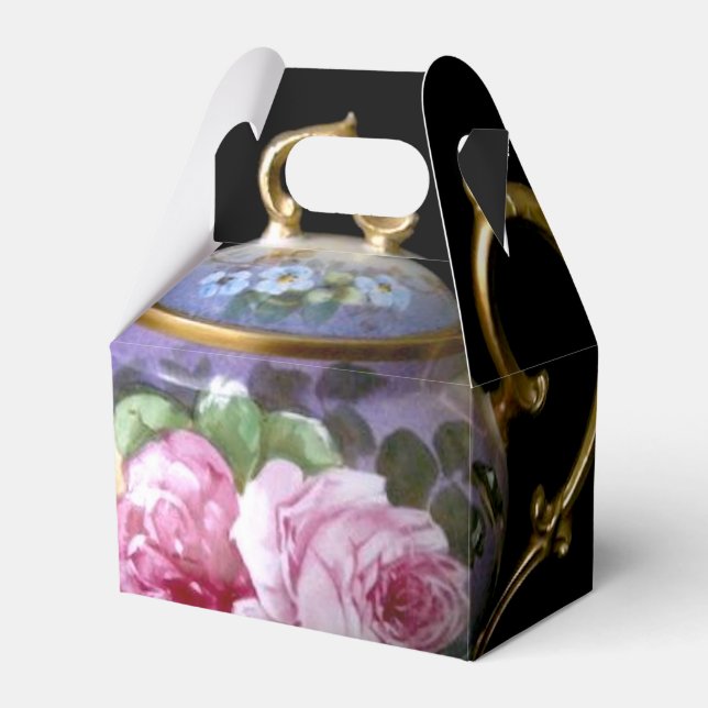 TEA PARTY FAVOR BOX (GABLE BOX STYLE) (Front Side)