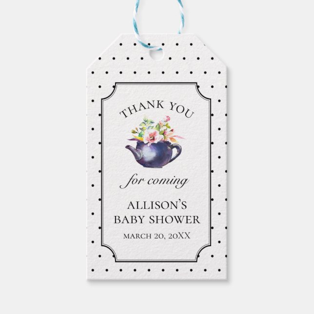 Tea Party Favour Tag (Front)