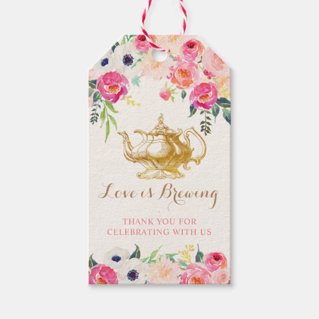 Tea Party Favour Tags (Front)