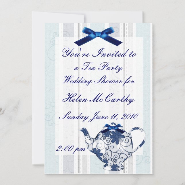 Tea Party Invitation (Front)