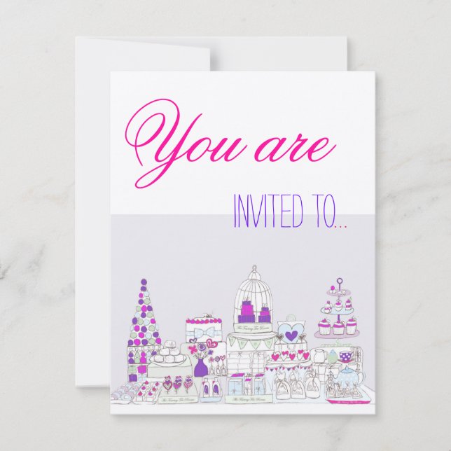 Tea Party Invitation (Front)