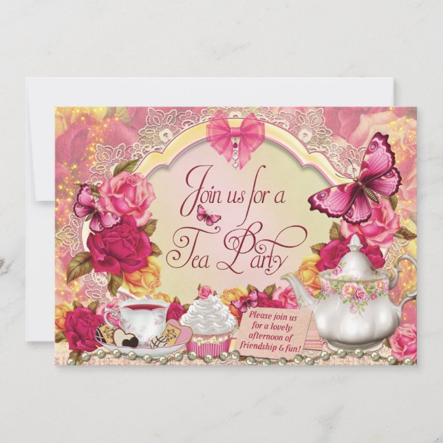 Tea Party Invitations (Front)