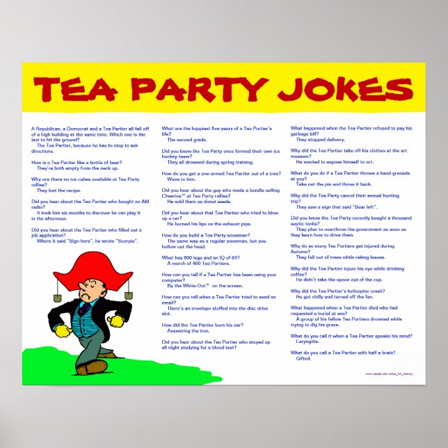 Tea Party Jokes Poster (Front)