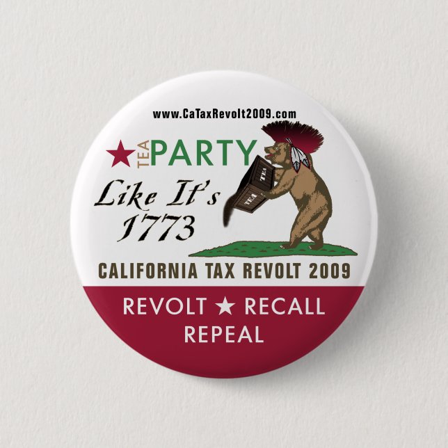Tea Party Like It's 1773 Button (Front)