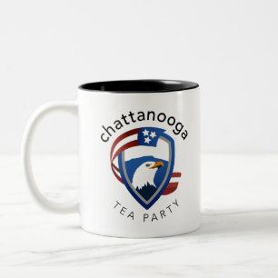 Tea Party Logo Items Two-Tone Coffee Mug