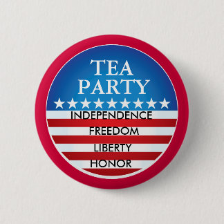 TEA PARTY MOVEMENT 6 CM ROUND BADGE