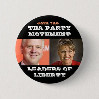 TEA PARTY MOVEMENT 6 CM ROUND BADGE
