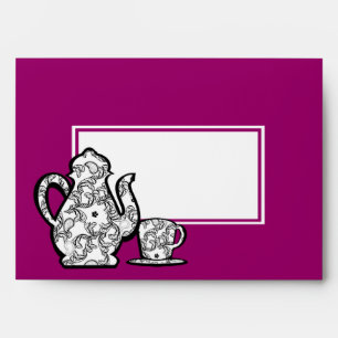 Tea Party Paisley Tea Pot with Changeable Colour Envelopes