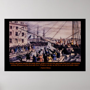 Tea Party Patrick Henry Poster