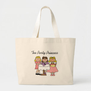 Tea Party Princess Large Tote Bag