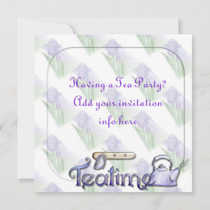 Tea Party Retirement or Birthday Party Invitation