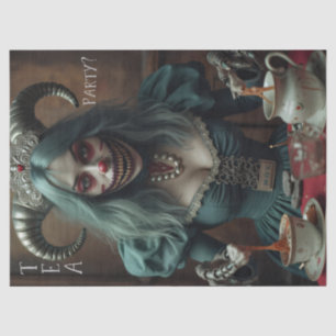 Tea Party Scary Alice  Tissue Paper