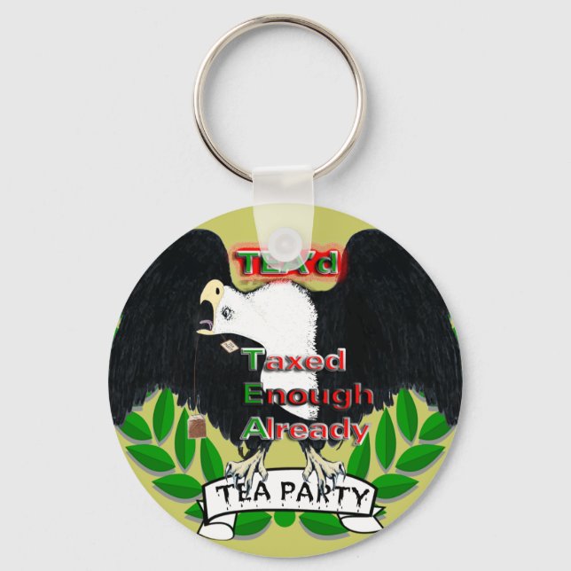 TEA Party Supplies Key Ring (Front)