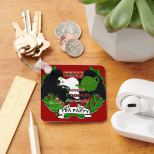 TEA Party Supplies Key Ring