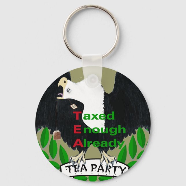 TEA Party Supplies Key Ring (Front)