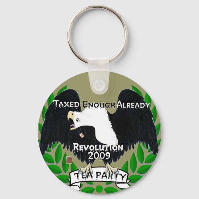 TEA Party Supplies Key Ring (Front)