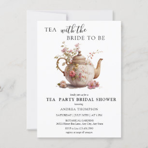 Tea Party   Tea Bridal Shower Invitation