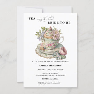 Tea Party   Tea Bridal Shower Invitation