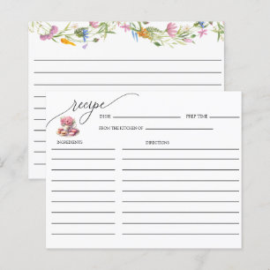 Tea Party   Tea Bridal Shower   Recipe cards