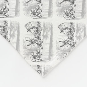Tea Party Vintage Alice in Wonderland Blanket